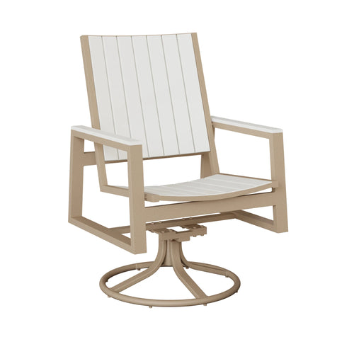 Vida Poly Swivel Rocker Dining Chair