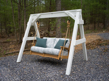 Classic Terrace Loveseat Swing with Vinyl A-Frame